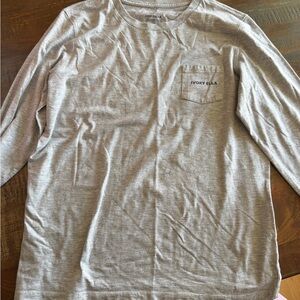 Ivory Ella Heather Gray Logo Tee